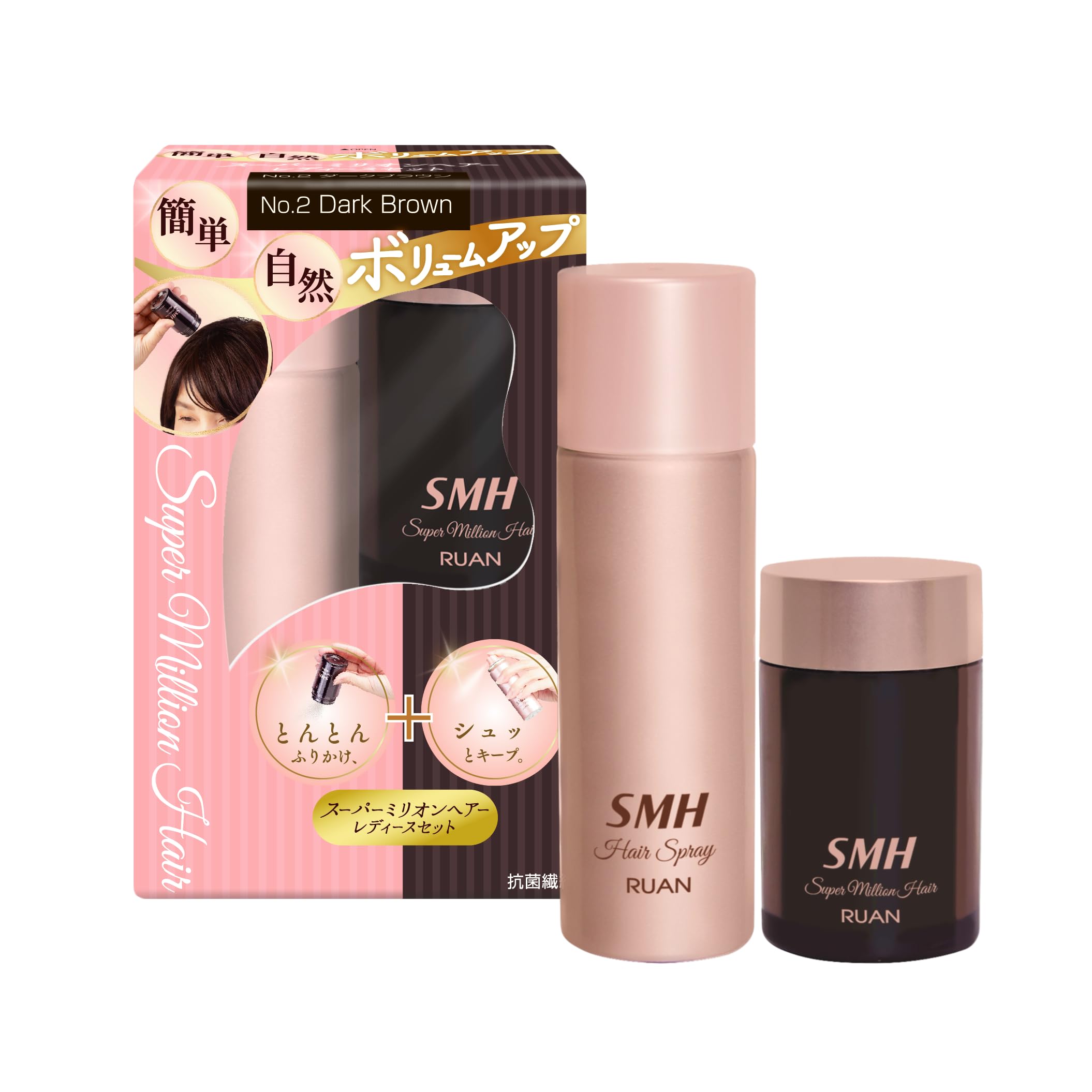 Amazon | スーパーミリオンヘアー レディースセット ダークブラウン No